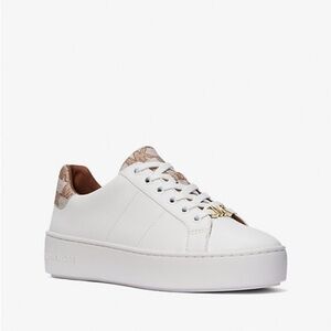 MICHAEL KORS Logo Trim Lace up Sneakers NEW